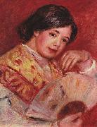 Pierre-Auguste Renoir Junges Madchen mit Facher Germany oil painting artist